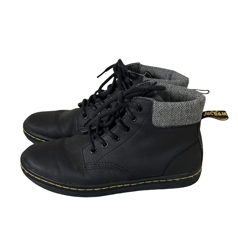 Dr. Martens Maelly Air‎ Wair Bouncing Soles Padded Collar Boots Black Womens 6